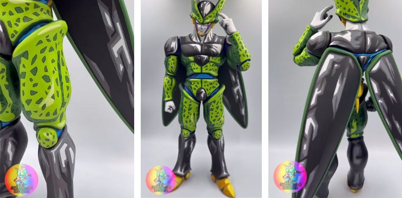 Cell aus Dragon Ball mit der Cel-Shading-Technik bemalen